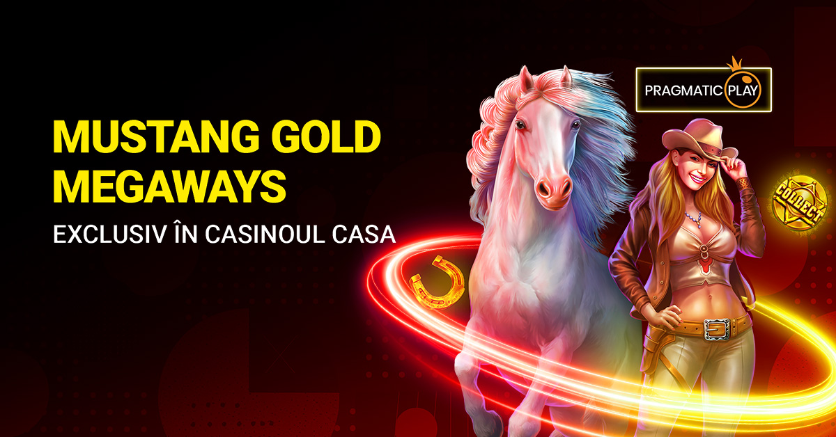 Noul Mustang Gold Megaways! Doar la Casa!